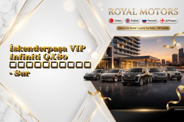 İskenderpaşa VIP Infiniti QX80 გაქირავება - Sur