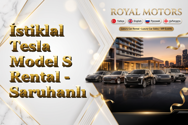 İstiklal Tesla Model S Rental - Saruhanlı