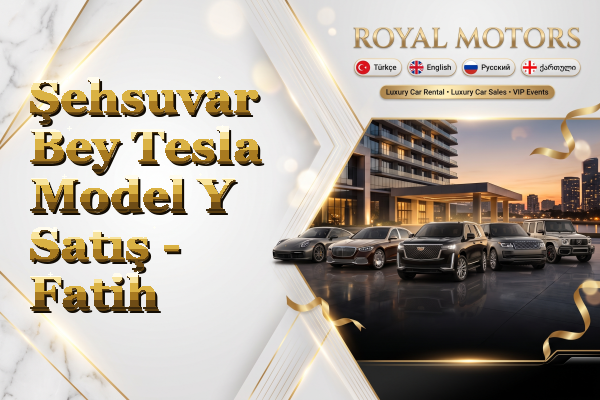Şehsuvar Bey Tesla Model Y Satış - Fatih