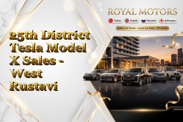 25th District Tesla Model X Sales - West Rustavi