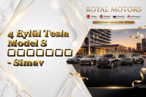 4 Eylül Tesla Model S გაყიდვა - Simav