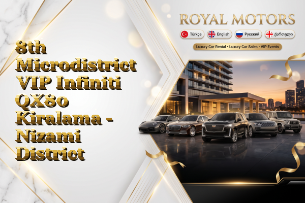 8th Microdistrict VIP Infiniti QX80 Kiralama - Nizami District