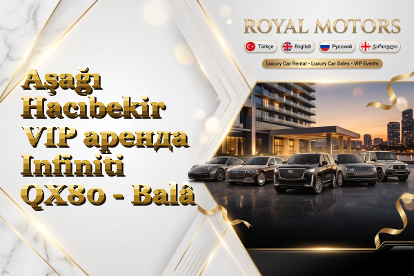 Aşağı Hacıbekir VIP аренда Infiniti QX80 - Balâ