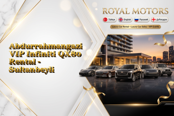 Abdurrahmangazi VIP Infiniti QX80 Rental - Sultanbeyli