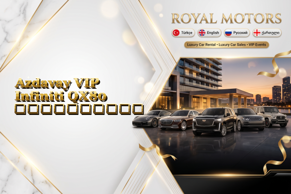 Azdavay VIP Infiniti QX80 გაქირავება