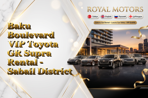 Baku Boulevard VIP Toyota GR Supra Rental - Sabail District