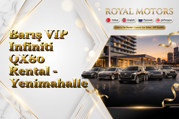 Barış VIP Infiniti QX80 Rental - Yenimahalle