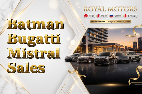 Batman Bugatti Mistral Sales