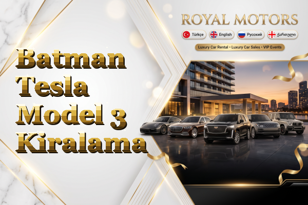 Batman Tesla Model 3 Kiralama