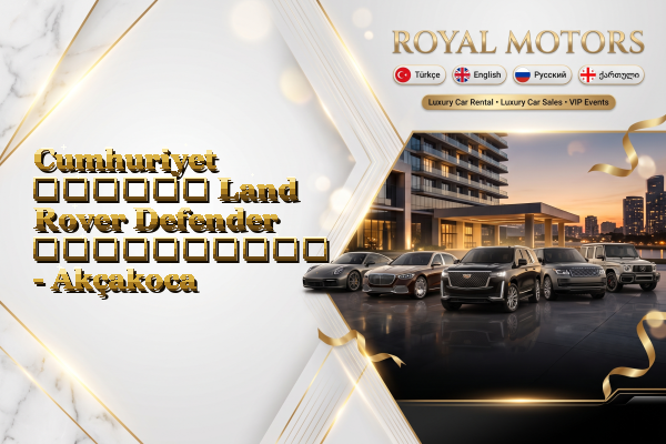 Cumhuriyet თვიური Land Rover Defender გაქირავება - Akçakoca