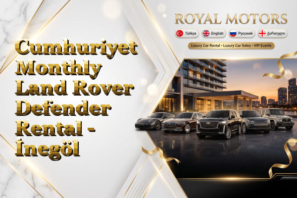 Cumhuriyet Monthly Land Rover Defender Rental - İnegöl