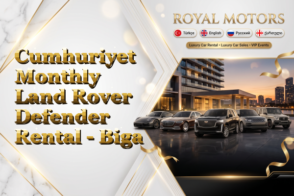 Cumhuriyet Monthly Land Rover Defender Rental - Biga