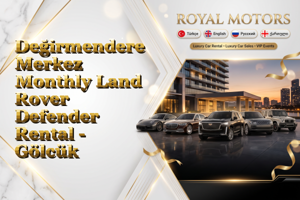 Değirmendere Merkez Monthly Land Rover Defender Rental - Gölcük