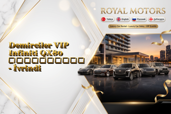 Demirciler VIP Infiniti QX80 გაქირავება - İvrindi