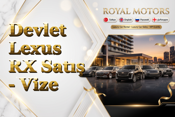 Devlet Lexus RX Satış - Vize