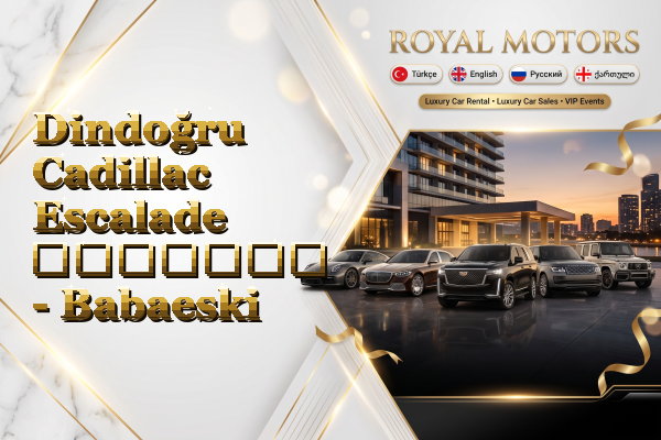 Dindoğru Cadillac Escalade გაყიდვა - Babaeski