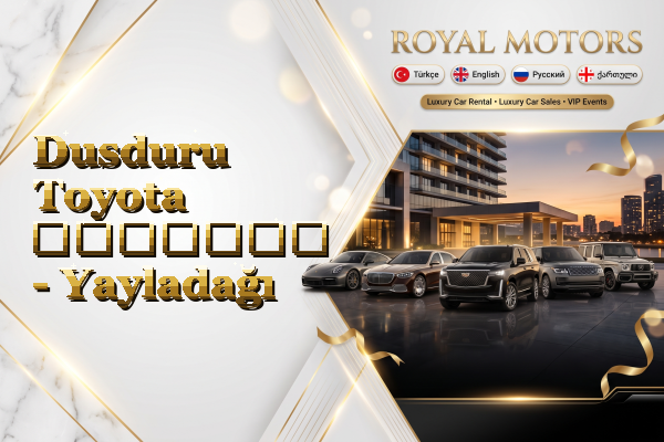 Dusduru Toyota გაყიდვა - Yayladağı