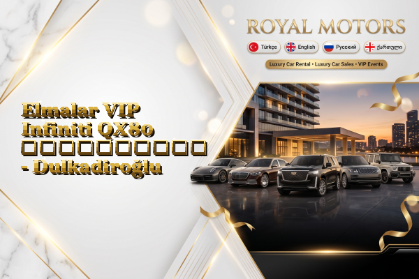 Elmalar VIP Infiniti QX80 გაქირავება - Dulkadiroğlu