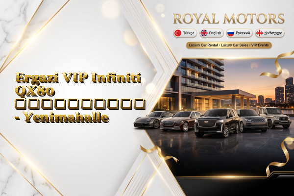 Ergazi VIP Infiniti QX80 გაქირავება - Yenimahalle