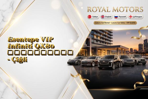 Esentepe VIP Infiniti QX80 გაქირავება - Çiğli