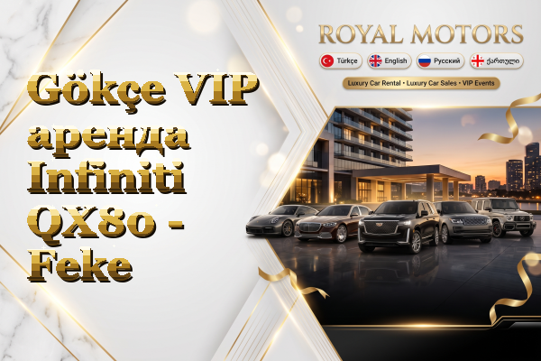 Gökçe VIP аренда Infiniti QX80 - Feke
