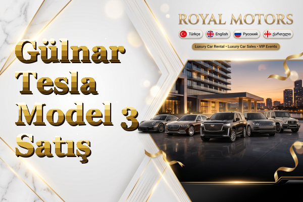 Gülnar Tesla Model 3 Satış