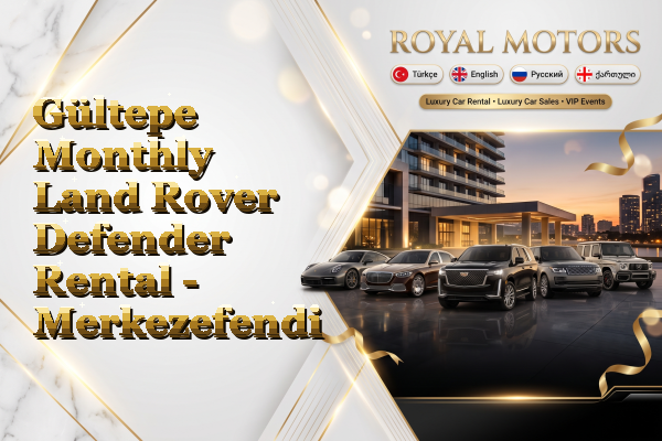 Gültepe Monthly Land Rover Defender Rental - Merkezefendi