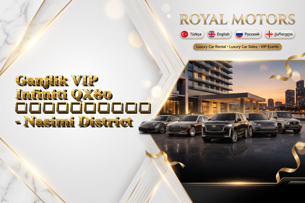 Ganjlik VIP Infiniti QX80 გაქირავება - Nasimi District