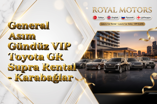 General Asım Gündüz VIP Toyota GR Supra Rental - Karabağlar