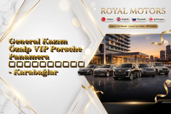 General Kazım Özalp VIP Porsche Panamera გაქირავება - Karabağlar