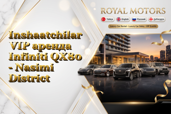 Inshaatchilar VIP аренда Infiniti QX80 - Nasimi District