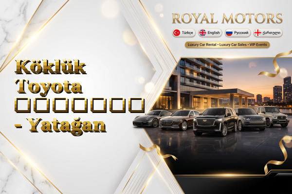 Köklük Toyota გაყიდვა - Yatağan