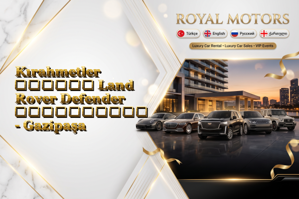 Kırahmetler თვიური Land Rover Defender გაქირავება - Gazipaşa