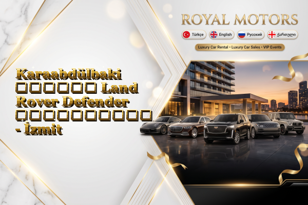 Karaabdülbaki თვიური Land Rover Defender გაქირავება - İzmit
