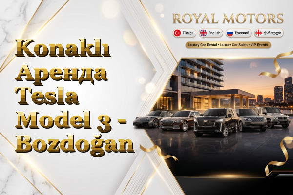 Konaklı Аренда Tesla Model 3 - Bozdoğan