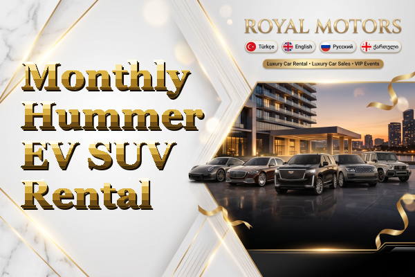 Monthly Hummer EV SUV Rental