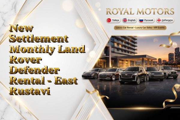 New Settlement Monthly Land Rover Defender Rental - East Rustavi