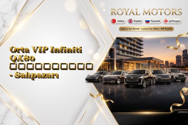 Orta VIP Infiniti QX80 გაქირავება - Salıpazarı
