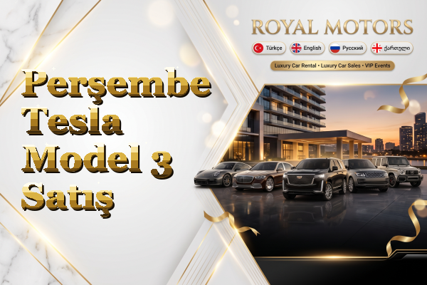 Perşembe Tesla Model 3 Satış