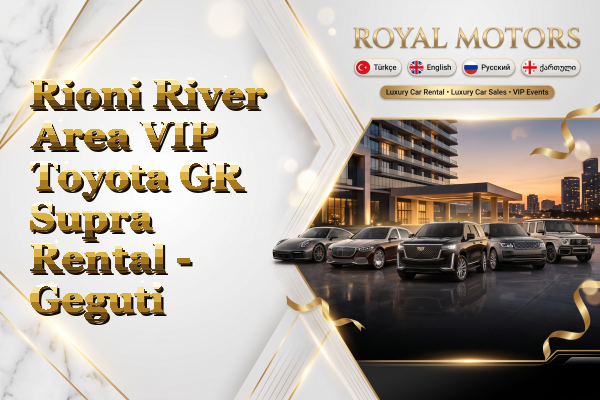 Rioni River Area VIP Toyota GR Supra Rental - Geguti