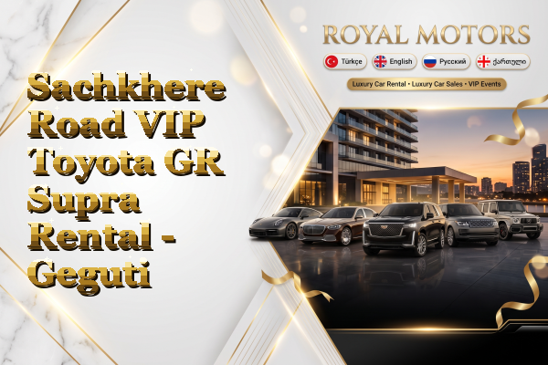 Sachkhere Road VIP Toyota GR Supra Rental - Geguti