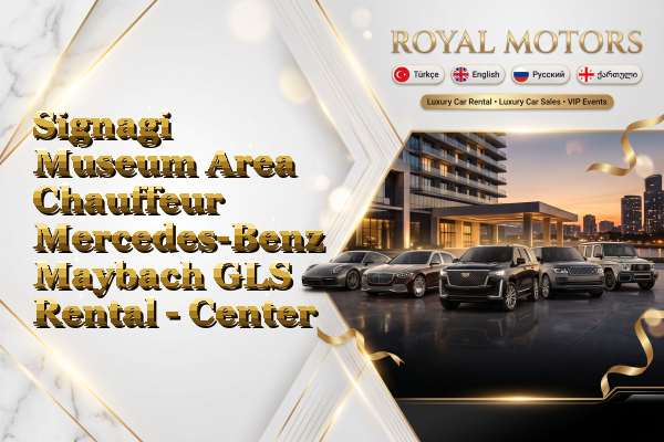 Signagi Museum Area Chauffeur Mercedes-Benz Maybach GLS Rental - Center