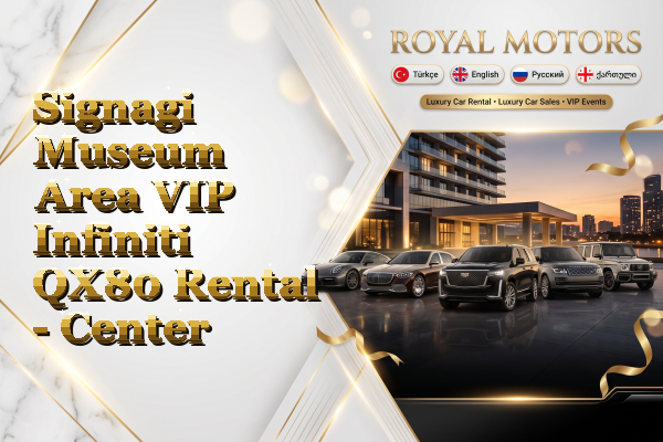 Signagi Museum Area VIP Infiniti QX80 Rental - Center