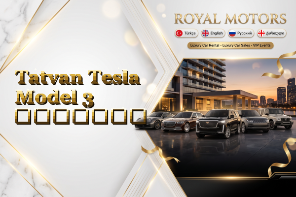 Tatvan Tesla Model 3 გაყიდვა