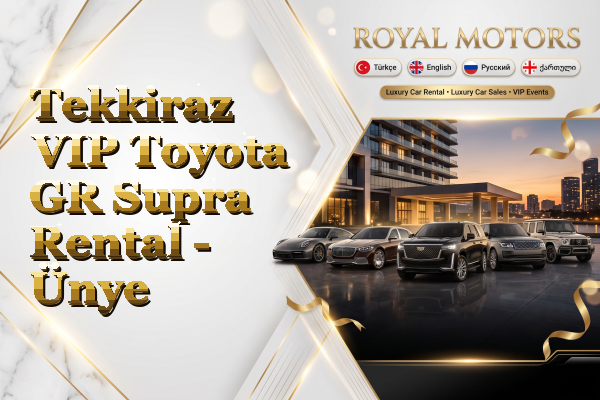 Tekkiraz VIP Toyota GR Supra Rental - Ünye
