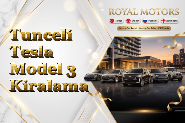Tunceli Tesla Model 3 Kiralama
