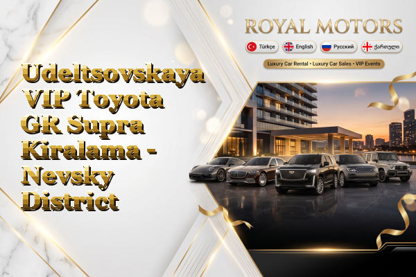 Udeltsovskaya VIP Toyota GR Supra Kiralama - Nevsky District