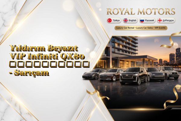Yıldırım Beyazıt VIP Infiniti QX80 გაქირავება - Sarıçam
