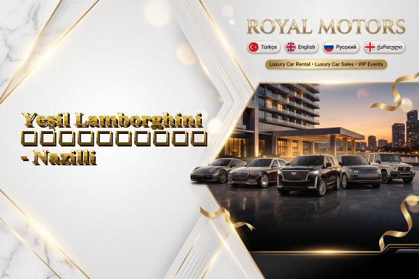 Yeşil Lamborghini გაქირავება - Nazilli