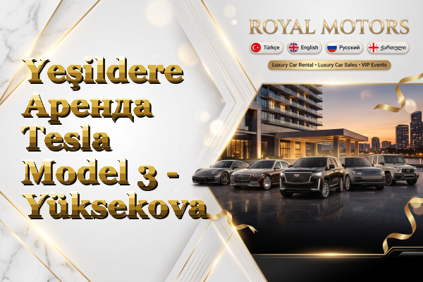 Yeşildere Аренда Tesla Model 3 - Yüksekova